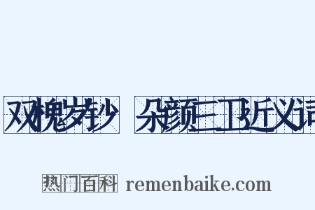 双槐岁钞·朵颜三卫近义词是什么意思的图片